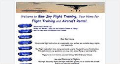 Desktop Screenshot of blueskyflighttraining.com